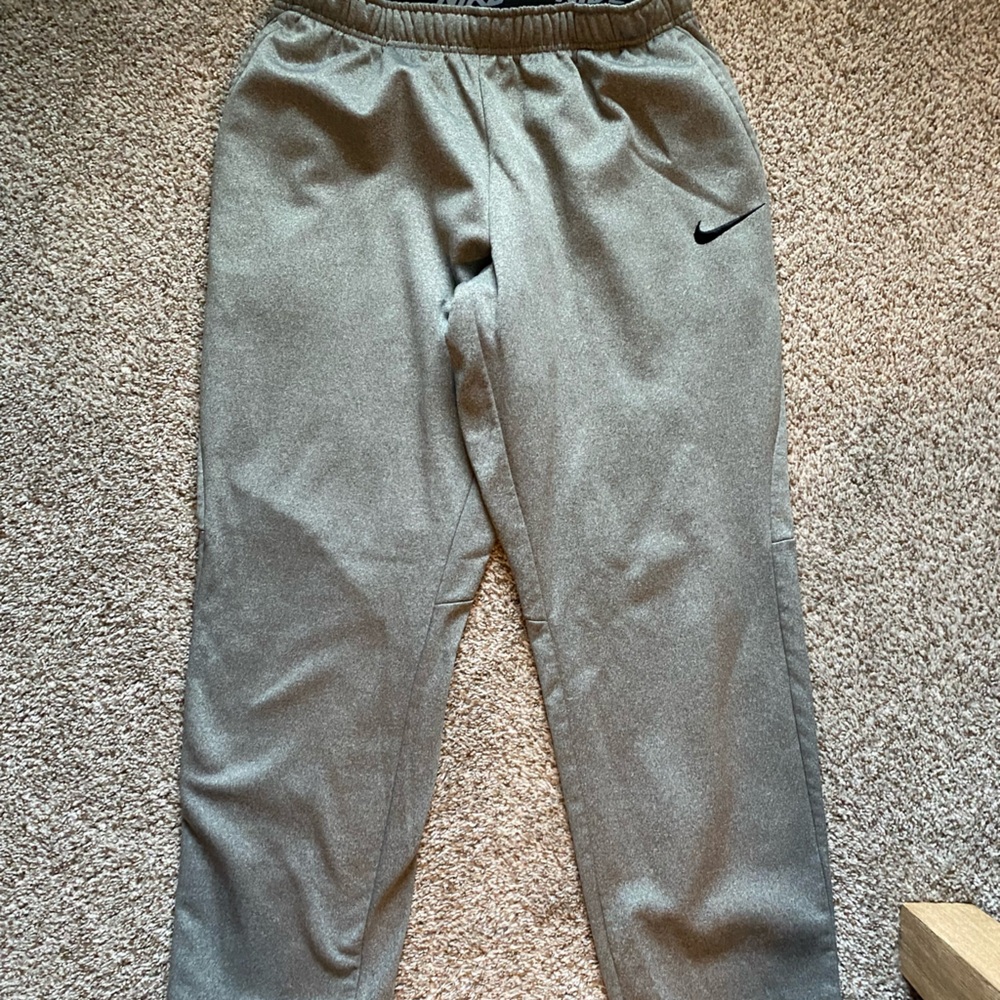 Nike Black and White Dri-Fit Sweatpants